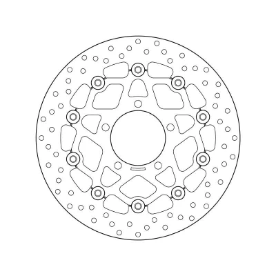 Image de BREMBO Disque de frein Floating Disk, Serie Oro avant 310mm 5mm 5 perforé, à deux pièces, flottant 78B40868 Disques frein,