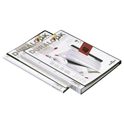 Image de Durable 243101 Protège document DURALOOK® PLUS 10 Pochettes/20 Vues avec Couverture Personnalisable Coloris Noir