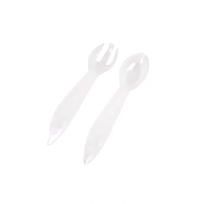 Image de Bébé Douceur, Set de 2 Couverts Plastique Cuillere + Fourchette 13 cm