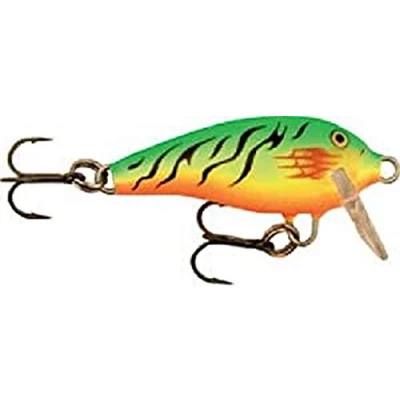 Image de Rapala Leurre de Pêche Mini Fat Rap Matériel Corps Compact en Balsa d&#039;eau Douce Profondeur Nage 0,9 à 1,8m 3cm / 4g Fabriqué Estonie Firetiger Adulte Unisexe, Standard