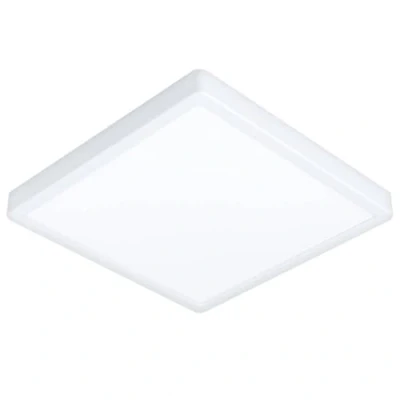 Image de Eglo connect.z Smart Home plafonnier LED de salle bain Fueva 6 Z, ZigBee, app et commande vocale Alexa, blanc chaud froid, RGB, luminaire à intensité variable, blanc, IP44, 29x29 cm
