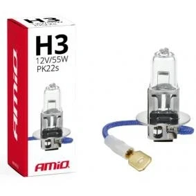 Image de AMiO 01478 Ampoule, projecteur longue portée H3 55W PK22s Halogène LANCIA: Zeta, BMW: 3 Berline, OPEL: Astra G Coupe