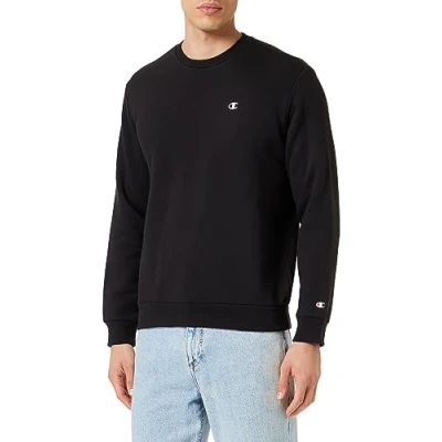 Image de Champion Basic Crewneck Sweatshirt, Femme, Taille: Large, Black