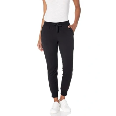 Image de Amazon Essentials Pantalon De Jogging À Revers En Polaire (disponible Grande Taille) Femme, Noir, XXL taille