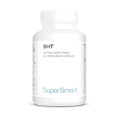 Image de BHT (Butylated Hydroxytoluene) 300 mg Contribue à Lutter contre le Stress Oxydatif Puissant Antioxydant et Antiviral Anti ge Vegan Supersmart