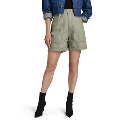 Image de G STAR RAW Short Fatigue Femme ,Vert (shamrock D24405 A790 2199), 30