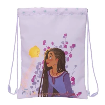 Image de WISH sac à dos plat Junior, dos, idéal pour les enfants de différents âges, confortable et polyvalent, qualité résistance, 26 x 34 cm, couleur lilas, Estándar, Décontracté