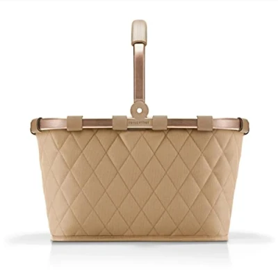 Image de reisenthel Carrybag Frame rhombus ginger Panier solide avec beaucoup d&#039;espace de rangement et poche intérieure pratique Design élégant imperméable