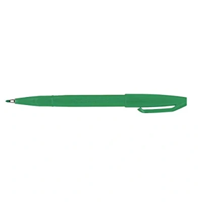 Image de Pentel Lot de 12 S520 Sign Pen Stylo feutre à Pointe fibre fine Vert
