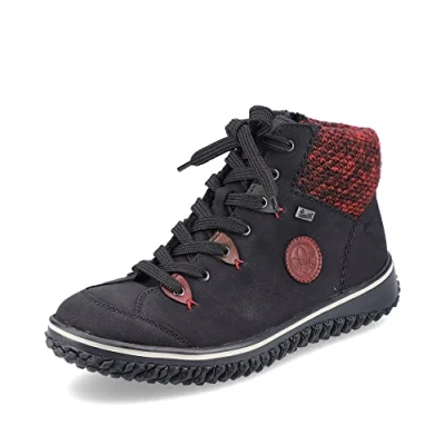 Image de Rieker Femme Baskets Z4219, Dame Basses,Hydrofuge,riekerTEX,Chaussure de Loisir,Chaussure Basse,Noir (Schwarz Kombi / 00),38 EU 5 UK