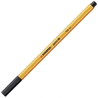Image de STABILO Lot de 12 Stylos feutre POINT 88 pointe fine 0,4 mm noir