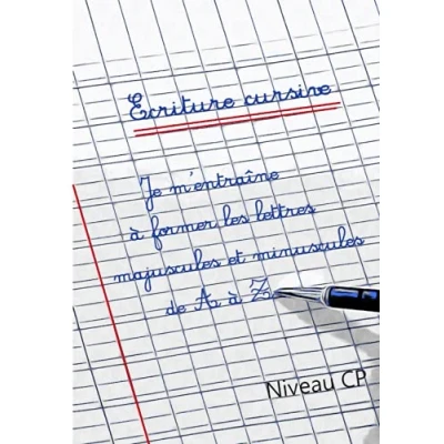 Image de Ecriture cursive niveau CP: Je m&#039;entraîne à former les lettres majuscules et minuscules de A Z