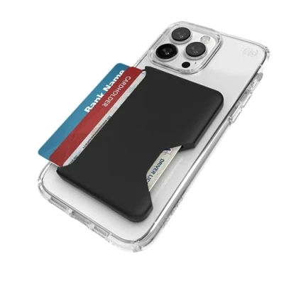 Image de Speck MagSafe Étui Portefeuille pour iPhone Verrouillage Amovible ClickLock antidérapant Peut contenir 1 à 3 Cartes Finition Douce au Toucher, Porte résistant aux Rayures conçu