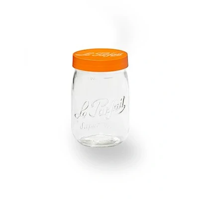 Image de Le Parfait 6585015 Bocal à Conserve Verre 10,19 x 16,8 cm 1 L Transparent