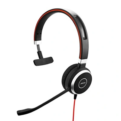 Image de Jabra Evolve 40 UC Mono Headset Unified Communications Headphones for VoIP Softphone with Passive Noise Cancellation USB Cable Controller Black