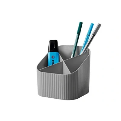 Image de Han Re X LOOP Carquois de bureau 100% recyclé, design moderne et jeune pour tous les ustensiles bureau, gris foncé