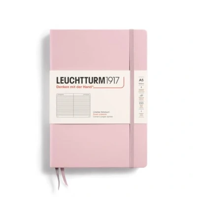 Image de LEUCHTTURM1917 361573 Carnet de notes Medium (A5), Couverture rigide, 251 pages numérotées, Powder, ligné