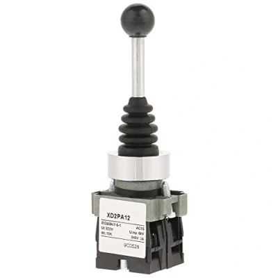 Image de Akozon Commutateur de joystick momentané 2 Position 2NO XD2PA12 Interrupteur à verrouillé Monolever Remplacement