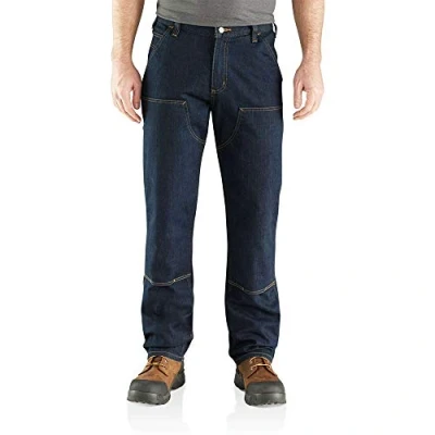 Image de Carhartt Rugged Flex Double Front Dungaree Jeans, Erie, W32/L32 pour des Hommes