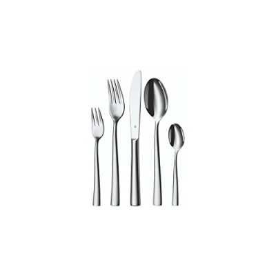 Image de WMF 1166009999 Philadelphia Set de 60 Ménagères Service à Couvert Acier Inoxydable Argent 49 x 39 6 cm