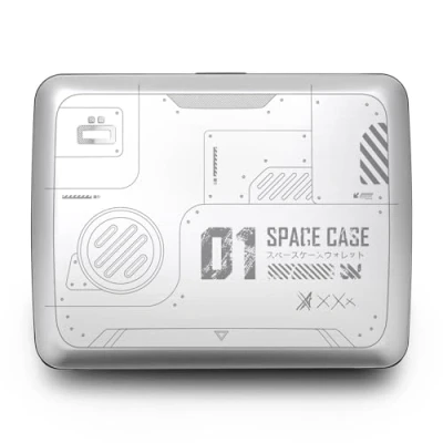 Image de ÖGON Designs Portefeuille en Aluminium Smart Case V2 Large Format Carte d&#039;identité et permis de Conduire Protection RFID Capacité 10 Cartes, Billets reçus