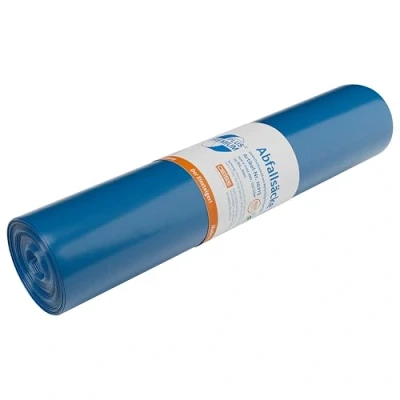 Image de DEISS PREMIUM PLUS Rouleau de 25 pièces en polyéthylène basse densité recyclé Bleu 120 l