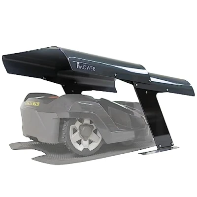 Image de Idea Mower abri pour Robot Tondeuse One 2.1 Compatible avec Husqvarna Automower Toit de Garage en Aluminium et Acier Inoxydable 84x72x40 cm