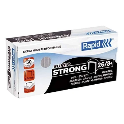 Image de Boîte de 5 000 agrafes RAPID 26/8 super strong