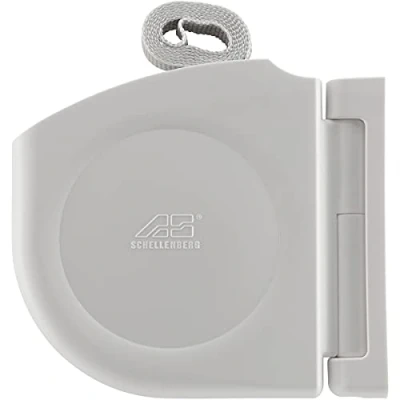 Image de Schellenberg 50156 Enrouleur de sangle pour volet roulant Design Mini, avec 14 mm x 5 m et support mural, blanc