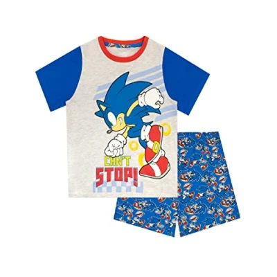 Image de SONIC THE HEDGEHOG Ensemble de Pyjama Garçon Bleu 9 10 Ans