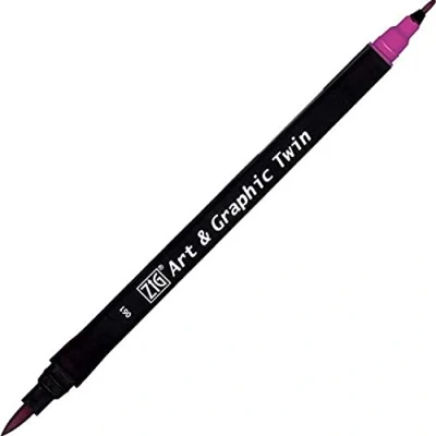 Image de Kuretake Feutre aquarelle Ton violet N 61 Double pointe ZIG