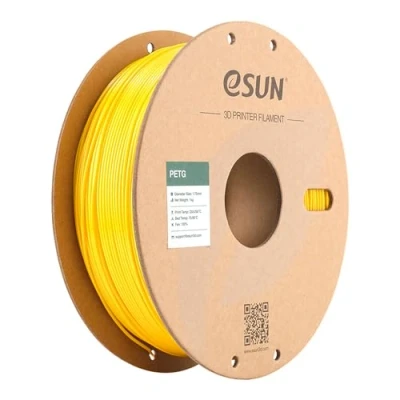 Image de eSUN PETG Filament 1.75mm, Imprimante 3D PETG, Précision Dimensionnelle +/ 0.05mm, 1KG (2.2 LBS) Bobine d&#039;impression pour 3D, Jaune Solide