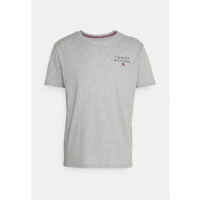 Image de Tommy Hilfiger Originalcn SS LOGO Haut de pyjama, Homme, Taille: Small, Light grey heather