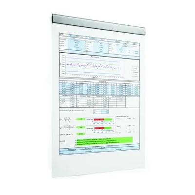 Image de Durable 470623 Barre d&#039;Affichage pour Documents Pince Adhésive Durafix Rail 210x17mm Lot de 5 Coloris Argent