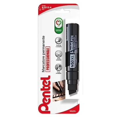 Image de Pentel N50XL marqueur permanent pointe ciseau géant noir 1 pc