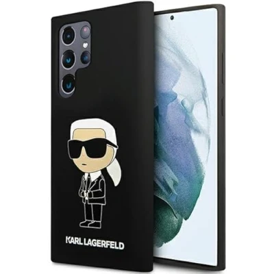 Image de CG MOBILE Karl Lagerfeld KLHCS24LSNIKBCK Coque Rigide en Silicone pour S24 Ultra S928 Noir