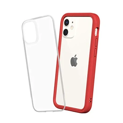 Image de RhinoShield Coque Compatible avec [iPhone 12 Mini] Mod NX Protection Fine Personnalisable Technologie Absorption des Chocs [sans BPA] Rouge