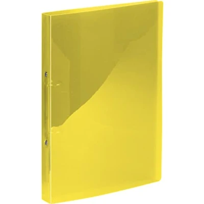 Image de Kangaro Classeur jaune transparent (PP, DIN A4, 2 anneaux 16 mm, mécanisme O, dos 20 mm)