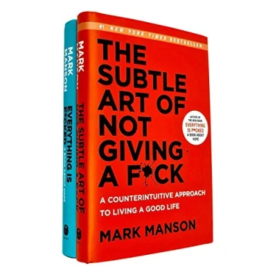 Image de Mark Manson Collection 2 Books Set (L&#039;art subtil de ne pas s&#039;en foutre, [Broché] Tout est foutu)