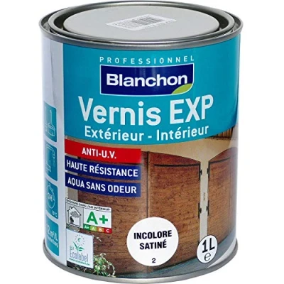 Image de BLANCHON Vernis EXP bois intérieurs/extérieurs incolore satiné 1 litre 04103737