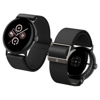 Image de Spigen Lite Fit Bracelet de Remplacement Compatible avec Google Pixel Watch 3 45mm (2024) Noir