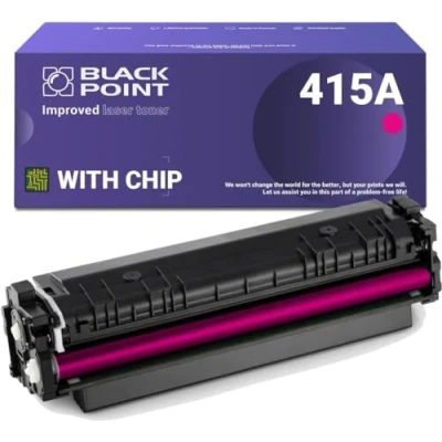 Image de BLACK POINT (avec Puce Cartouche de Toner pour HP W2033A Rouge W2033X (HP 415A 415X) Color Laserjet Pro MFP M479fdw M454dw M454dn M479dw M479fdn M479fnw M480