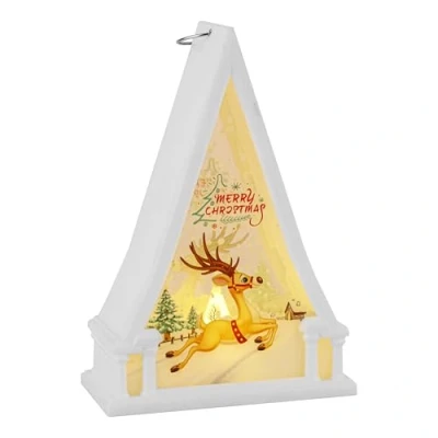 Image de Belle Vous Porte Bougies de Noël en Verre avec Bougie LED Bougeoir Noel Objet Decoration pour Ambiance Centre Table Cheminée ou à Côté du Sapin