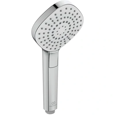 Image de Ideal Standard Douchette 110 mm forme Diamant Idealrain Evo 3 Jets Traitement Anti calcaire Finition Chrome B2232AA