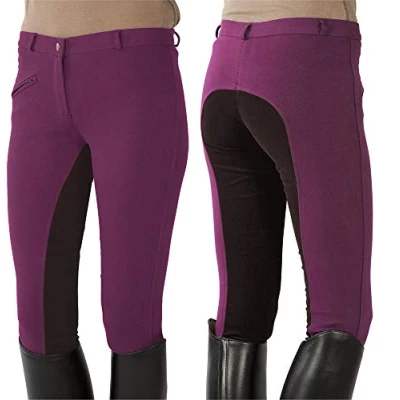 Image de PFIFF 101197, Pantalon d&#039;équitation Femme, Violet (Fuchsia Brown), 36