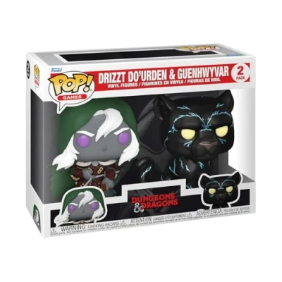 Image de Funko Pop! Games: Dungeons &amp; Dragons Drizzt Guenhwyvar 2 Pack D&amp;D Figurine en Vinyle à Collectionner Idée de Cadeau Produits Officiels