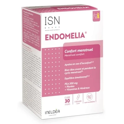 Image de Endomelia, Gélule, complément alimentaire pour le confort menstruel, bt 60