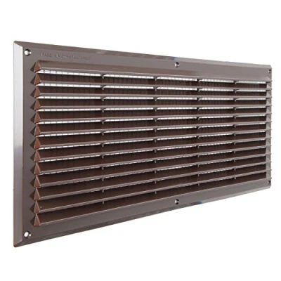Image de La Ventilazione AR5023M Grille de Ventilation en Plastique rectangulaire à superposer, Marron, 500x227 mm