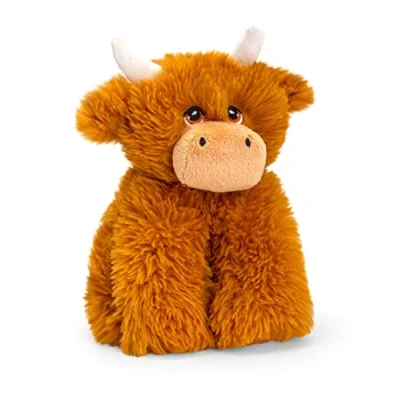 Image de Keel Toys KEELECO Peluche 100% recyclée Jouet écologique pour Enfant Vache Irlandaise 20cm SE0831