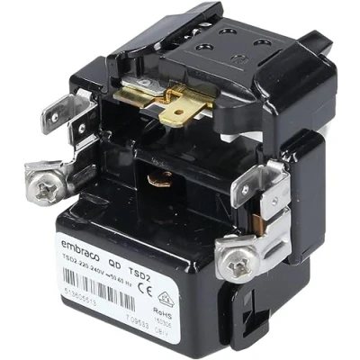Image de Dispositif de relais démarrage QD TSD2 compatible avec Bosch Siemens Neff 00611445 compresseur embraco réfrigérateur congélateur 432810 9143460